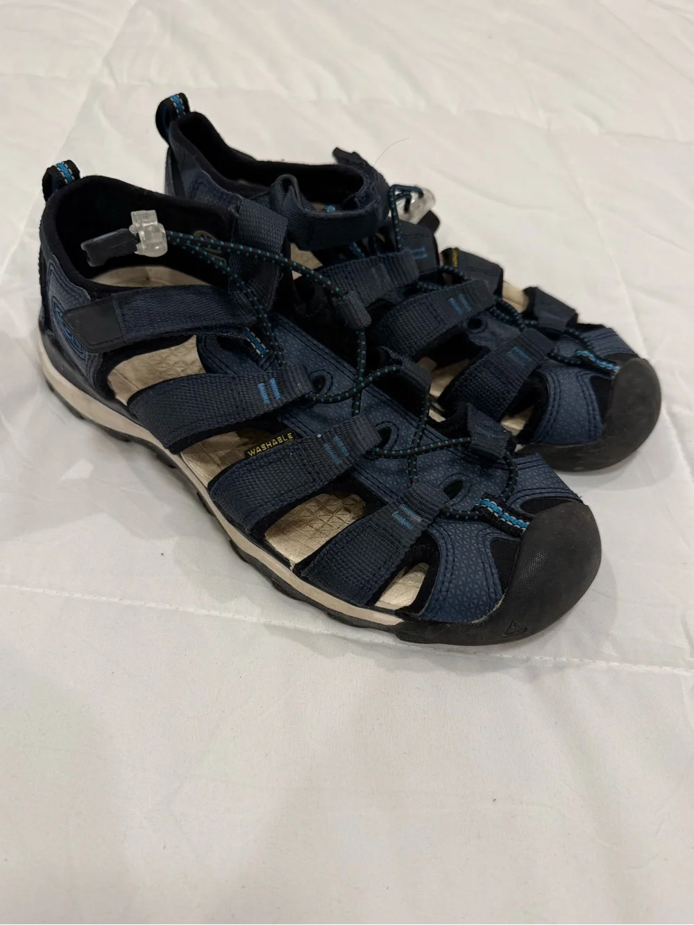 Keen Navy Blue Kids Closed-Toe Trek Sandals 5Y